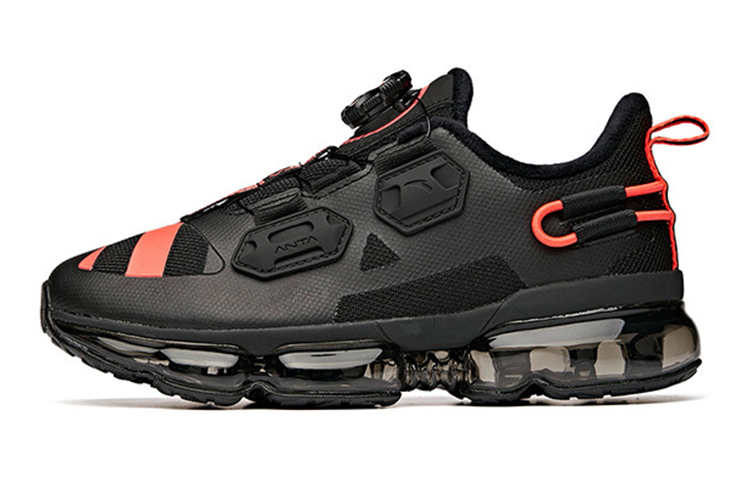 (Youth) Anta Cushioned Running Shoes 'Black Orange Red Fleece-lined' 31945505-4