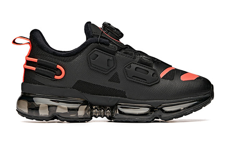 Order (JR) (ユース) アンタ クッションランニングシューズ 'ブラックオレンジレッド裏起毛' 31945505-4 31945505-4