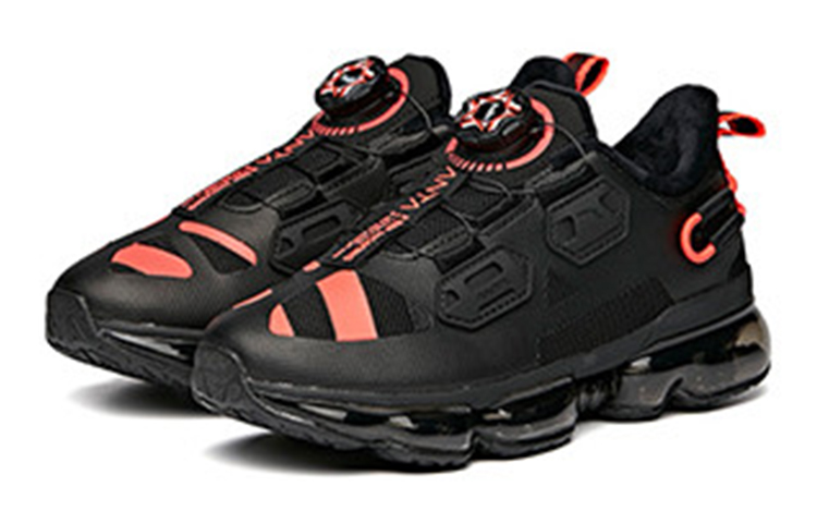 Lookbook (JR) (ユース) アンタ クッションランニングシューズ 'ブラックオレンジレッド裏起毛' 31945505-4 31945505-4