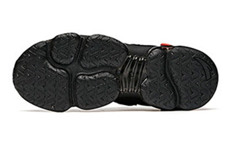 Details for (JR) (ユース) アンタ クッションランニングシューズ 'ブラックオレンジレッド裏起毛' 31945505-4 31945505-4