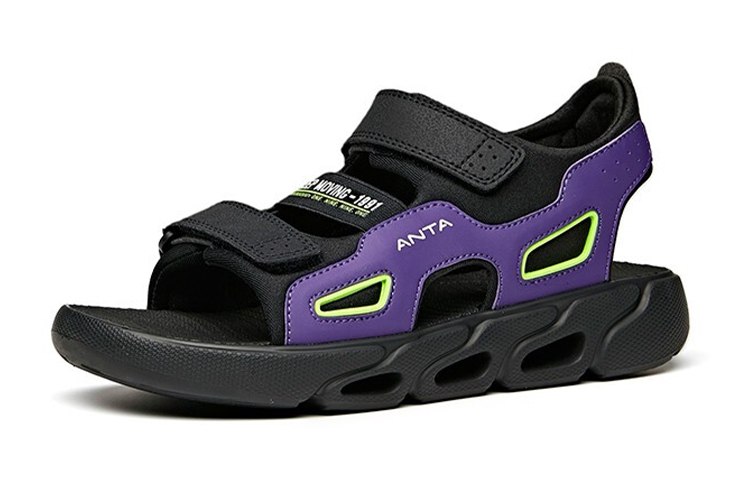 Order (JR) Anta Energy Ring Tech Velcro 'Ungu Hitam Putih' 312126969-2