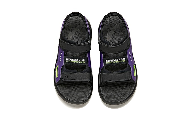 Lookbook (JR) Anta Energy Ring Tech Velcro 'Ungu Hitam Putih' 312126969-2