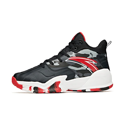 (Youth) Anta High-Top 'Black Red'