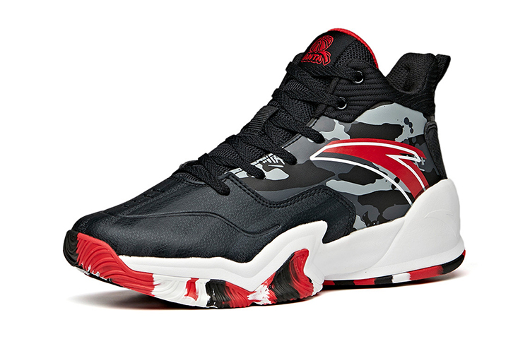 (Youth) Anta High-Top 'Black Red' 圖 2