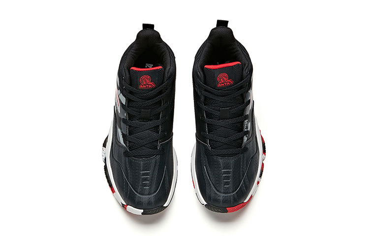 (Youth) Anta High-Top 'Black Red' 圖 3