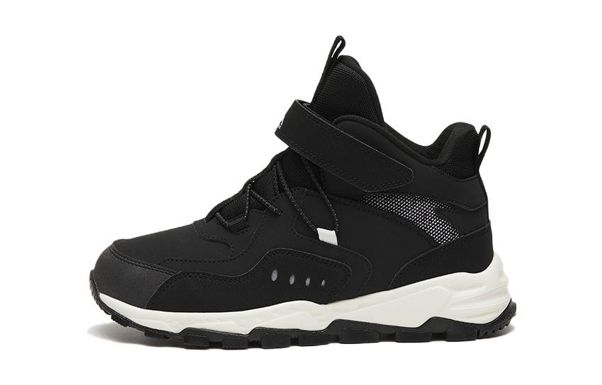 (Youth) Anta High-Top 'Black Velcro Leather' A312246960-4