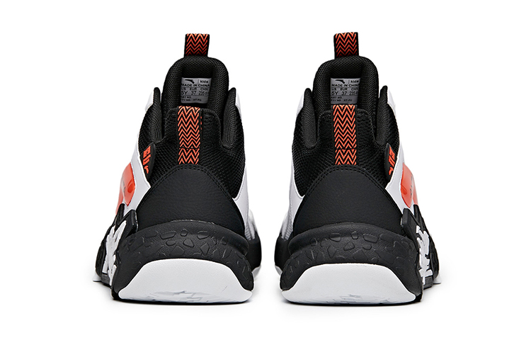 (Youth) Anta High-Top 'Black White Orange' 圖 4