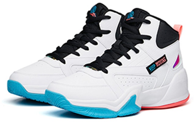 (JR) Anta High-Top 'Blanco Negro Azul' A312131108-1 Lookbook (JR) Anta High-Top 'Blanco Negro Azul' A312131108-1