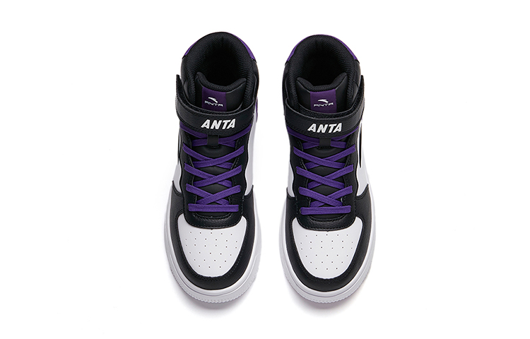 Lookbook (Youth) Anta High-Top 'White Black Purple' A33038015H-6