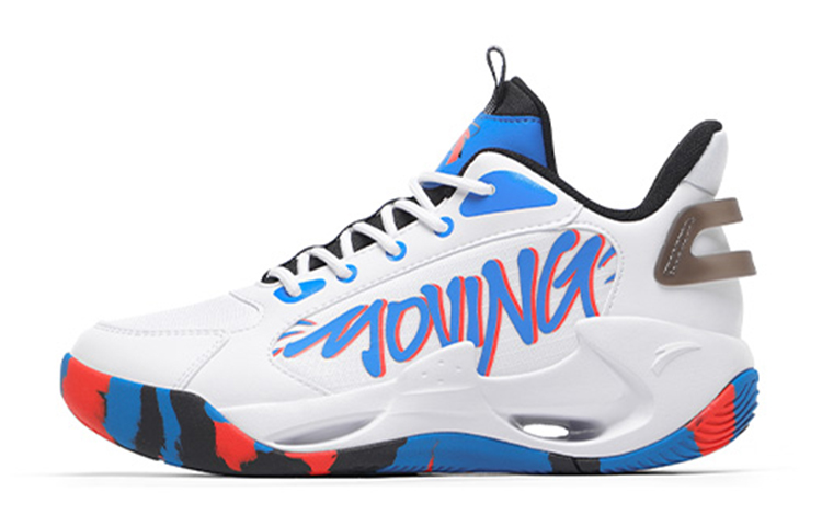 (Youth) Anta High-Top 'White Blue Red'