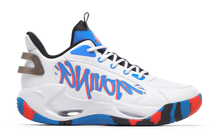 (Youth) Anta High-Top 'White Blue Red' 圖 4