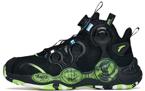 (JR) 安踏高帮篮球鞋‘异星黑绿’ 312131110C-3 Buy (JR) 安踏高帮篮球鞋‘异星黑绿’ 312131110C-3
