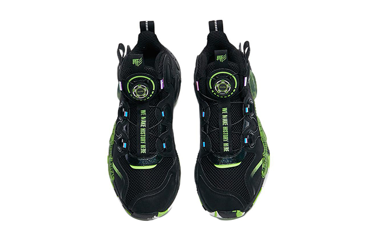Lookbook (Youth) Anta High-Top Basketball 'Alien Black Green' 312131110C-3