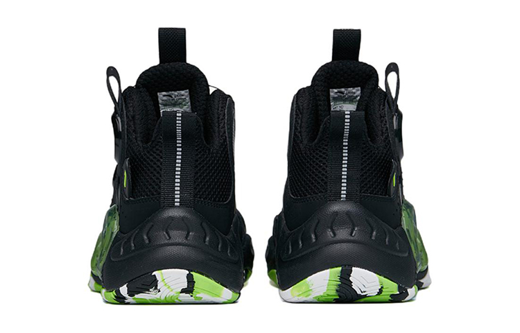 Shop (Youth) Anta High-Top Basketball 'Alien Black Green' 312131110C-3