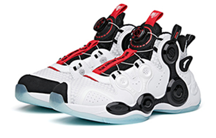 Lookbook (Youth) Anta High-Top Basketball 'Alien White Black Red' 312131110B-2