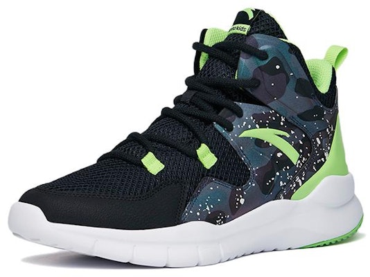 (Youth) Anta Basketball Series Sneakers High 'Black Neon Green' A312221165-3 Order (Youth) Anta Basketball Series Sneakers High 'Black Neon Green' A312221165-3