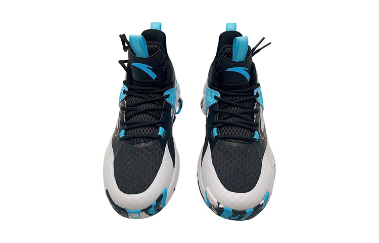 Shop (JR) Anta Sepatu Basket Tinggi 'Hitam Abu-Abu Biru' 312311115-1