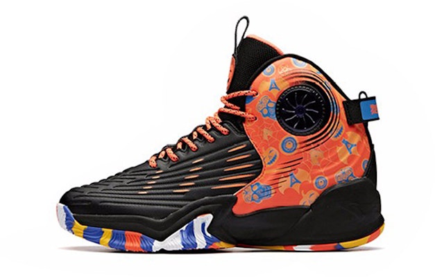 (Youth) Anta High-Top Basketball 'Black Orange' 31941102-3 Buy (Youth) Anta High-Top Basketball 'Black Orange' 31941102-3