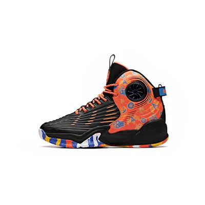 (Youth) Anta High-Top Basketball 'Black Orange'