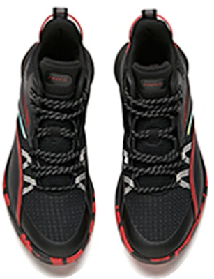 (Youth) Anta High-Top Basketball 'Black Red' 312111125-4 Shop (Youth) Anta High-Top Basketball 'Black Red' 312111125-4