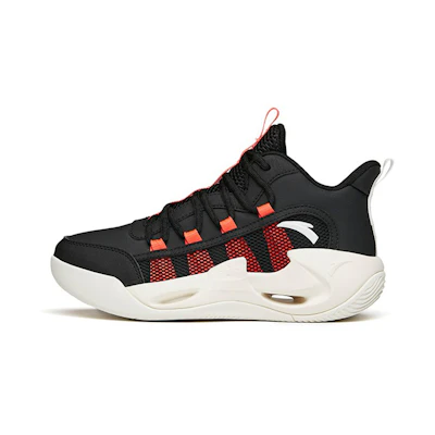 (Youth) Anta High-Top Basketball 'Black Red'