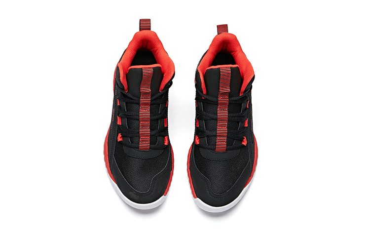 Lookbook (JR) 安踏高帮篮球鞋 '黑红白' 312011115-4