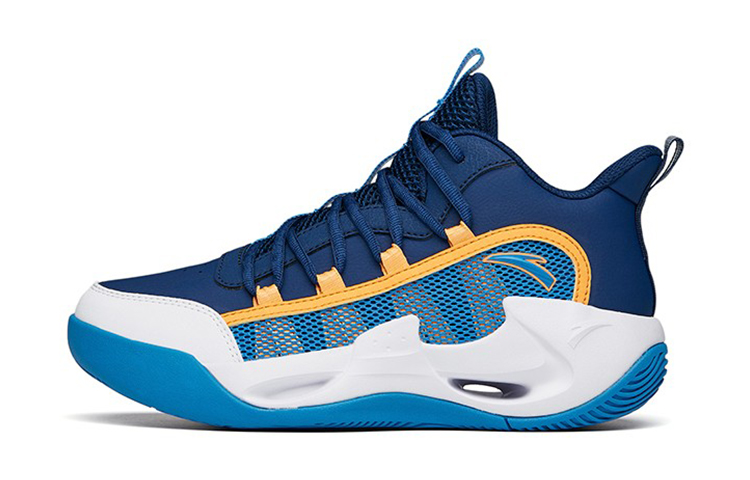 (Youth) Anta High-Top Basketball 'Blue White Orange' A312211100N-8