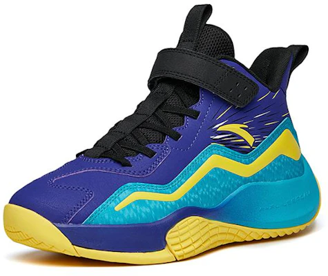 (Youth) Anta High-Top Basketball 'Blue Yellow Purple' A312211101-3 Order (Youth) Anta High-Top Basketball 'Blue Yellow Purple' A312211101-3