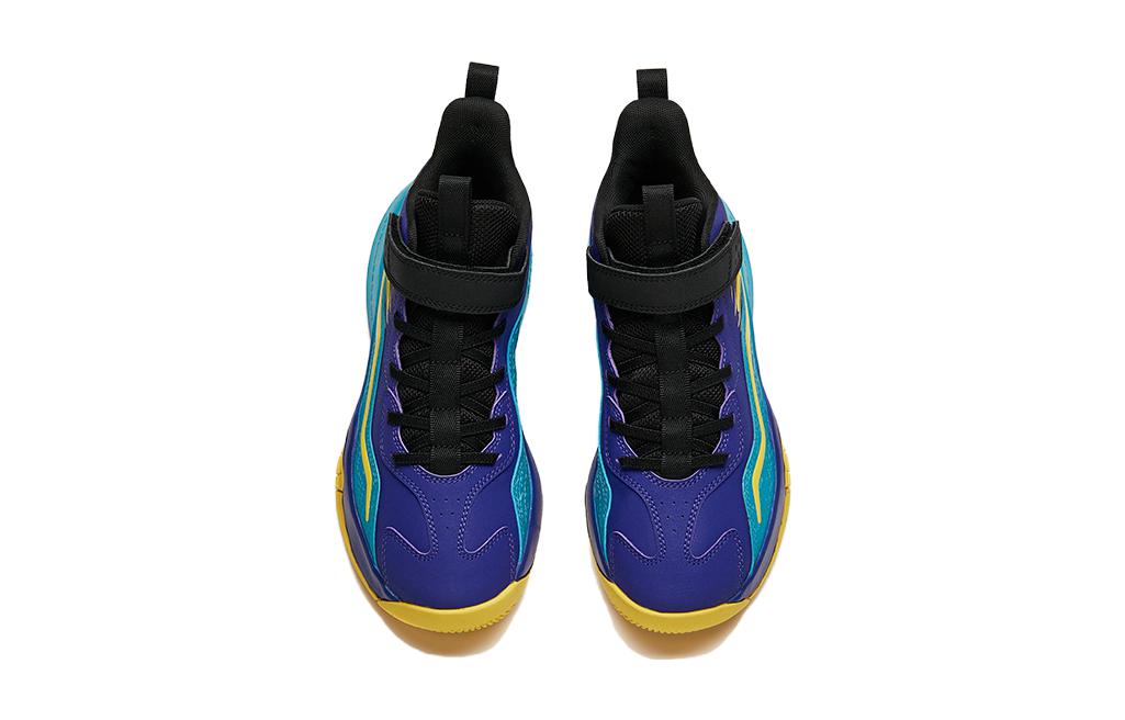 Lookbook (Youth) Anta High-Top Basketball 'Blue Yellow Purple' A312211101-3