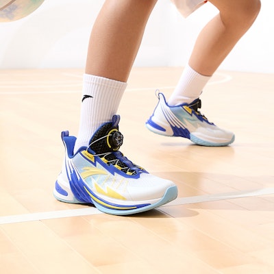 (Youth) Anta High-Top Basketball 'Brilliant Blue White' 312321118-5 Sizing (Youth) Anta High-Top Basketball 'Brilliant Blue White' 312321118-5