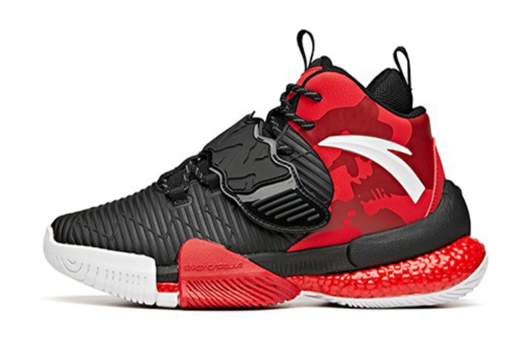 (Youth) Anta High-Top Basketball 'Capsule Black Red' 312041113-4