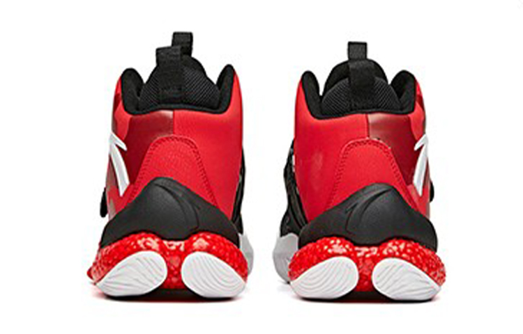 Shop (Youth) Anta High-Top Basketball 'Capsule Black Red' 312041113-4