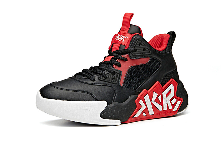Order (Youth) Anta High-Top Basketball 'Cement Breaker - Black Red White' 312041125-2