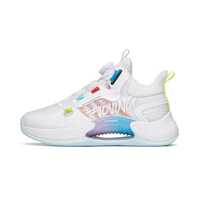 (Youth) Anta High-Top Basketball 'Shock-Absorbing White'