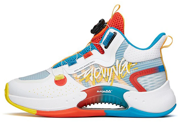 (Youth) Anta High-Top Basketball 'White Blue' 312211111-4 Buy (Youth) Anta High-Top Basketball 'White Blue' 312211111-4