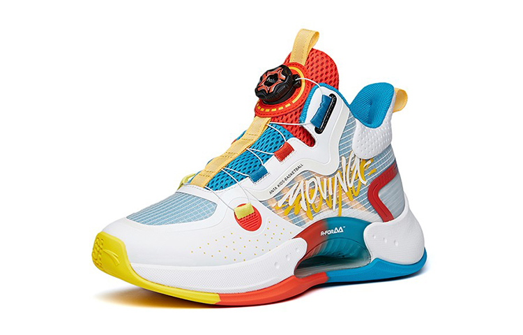 Order (Youth) Anta High-Top Basketball 'White Blue' 312211111-4