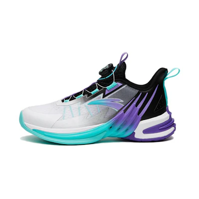 (Youth) Anta High-Top Basketball Shoes 'Grass Purple White'