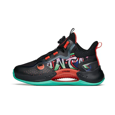 (Youth) Anta High-Top Basketball Sneaker 'Black Red'