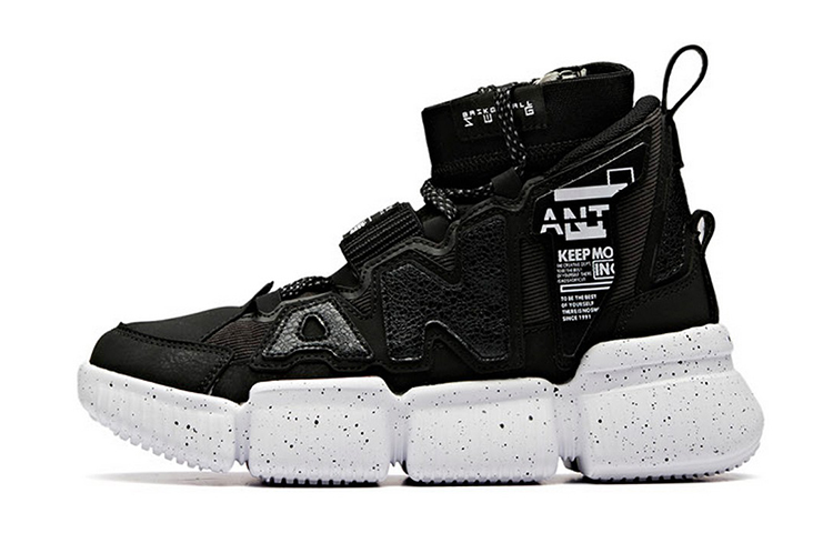 (Youth) Anta High-Top Running Shoes 'Black' 31948833-1
