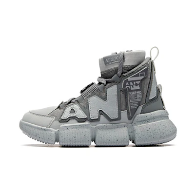 (Youth) Anta High-Top Running Shoes 'Mist Grey'