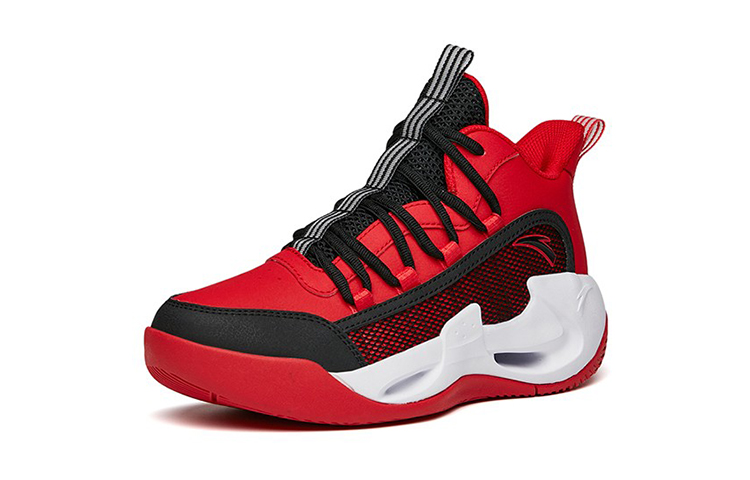 Order (Youth) Anta High-Top Shock-Absorbing Basketball Shoe 'Red Black' A312211100N-9