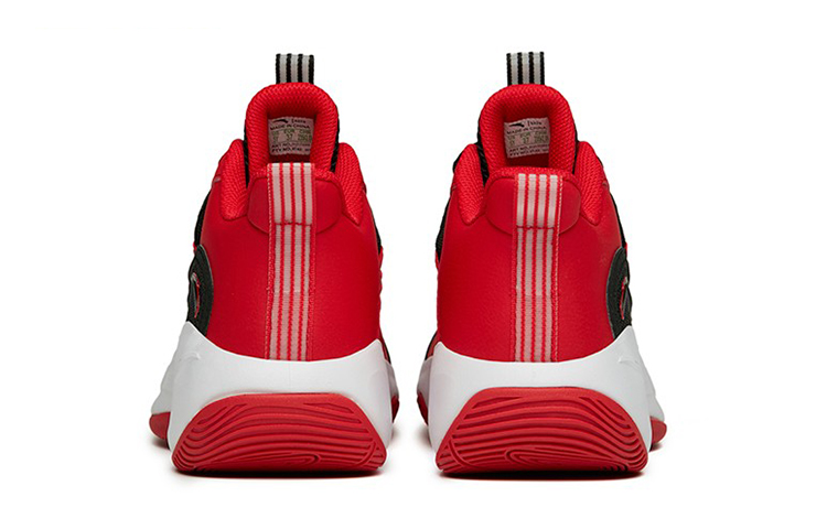 Shop (Youth) Anta High-Top Shock-Absorbing Basketball Shoe 'Red Black' A312211100N-9