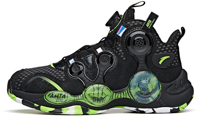 (Youth) Anta High-Top Sneaker 'Alien Black Green' 312131110B-8 Buy (Youth) Anta High-Top Sneaker 'Alien Black Green' 312131110B-8