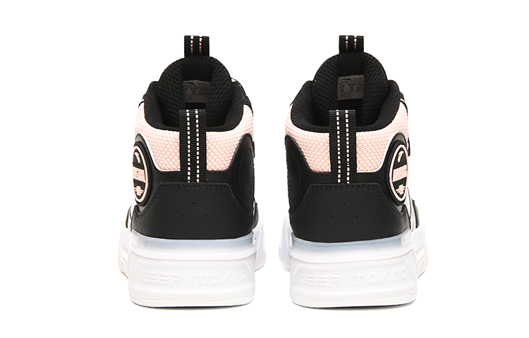 Shop (Youth) Anta High-Top Sneaker 'Black White Pink' A322248014-3