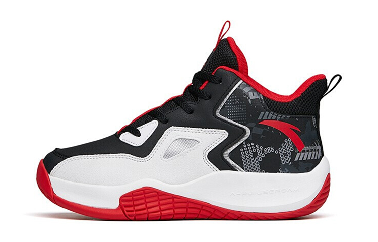(Youth) Anta High-Top Sneaker 'Black White Red' 312141118-1