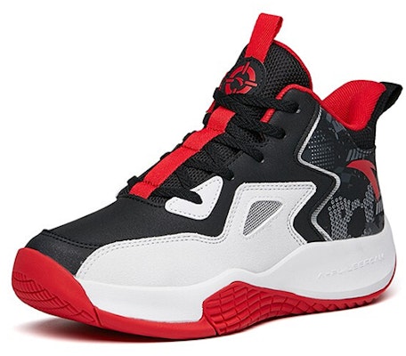 (Youth) Anta High-Top Sneaker 'Black White Red' 312141118-1 Order (Youth) Anta High-Top Sneaker 'Black White Red' 312141118-1