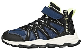 (Youth) Anta High-Top Velcro Running Shoes 'Black Blue Green Fleece' 31946902-3 (Youth) Anta High-Top Velcro Running Shoes 'Black Blue Green Fleece' 31946902-3