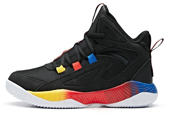 (Youth) Anta High Top Basketball Shoes 'Black Blue Yellow' 312011115B-1 Buy (Youth) Anta High Top Basketball Shoes 'Black Blue Yellow' 312011115B-1