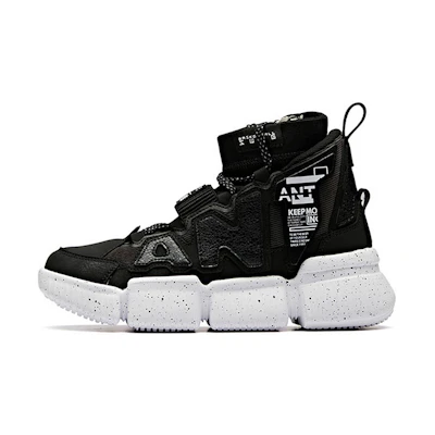(Youth) Anta High-Top Running Shoes 'Black'