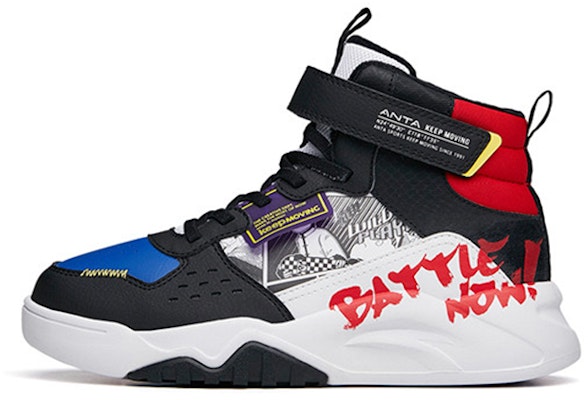 (Youth) Anta High-Top Running Shoes 'Black Blue White Red' A332146806A-3 Buy (Youth) Anta High-Top Running Shoes 'Black Blue White Red' A332146806A-3